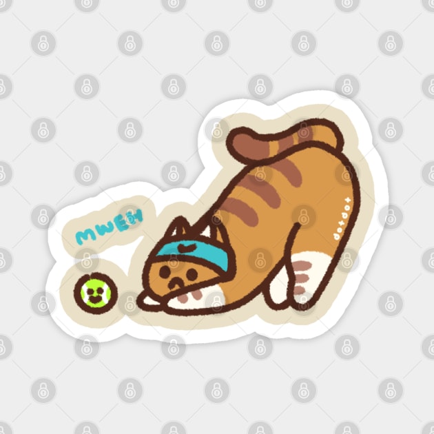 MWEH! Andrey Rubelv meow Magnet by dotbyedot