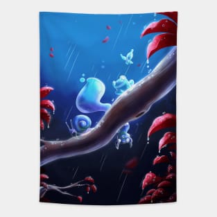 Raindrop buddies Tapestry