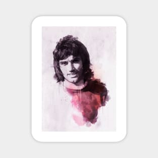 George Best Manchester United Holy Trinity Portrait Magnet