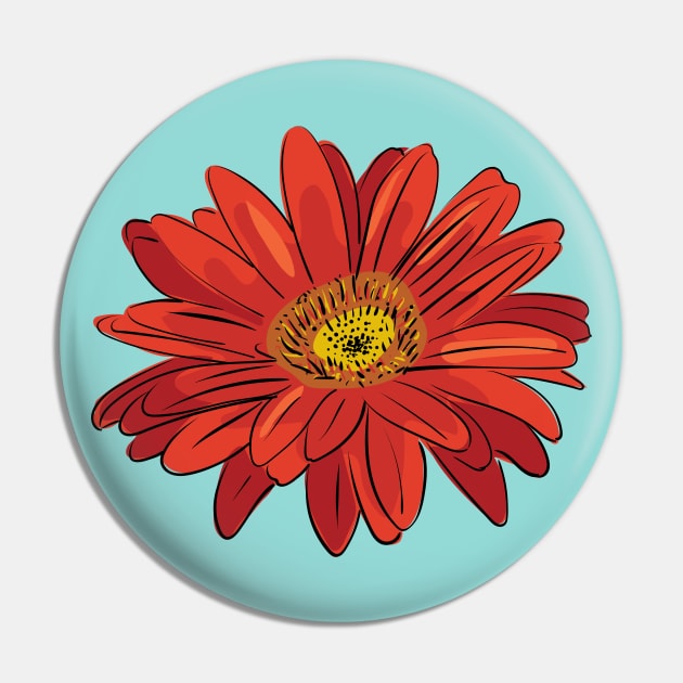 Red gerbera daisy flower Pin by Catdog