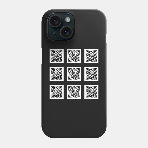 Rickroll nine stickers Phone Case by EmeraldWasp