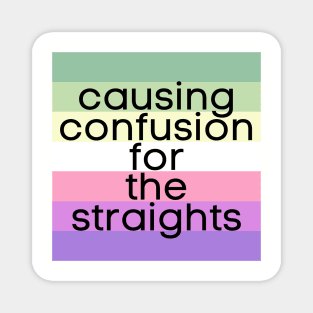 Causing Confusion for the Straights Genderfae Magnet