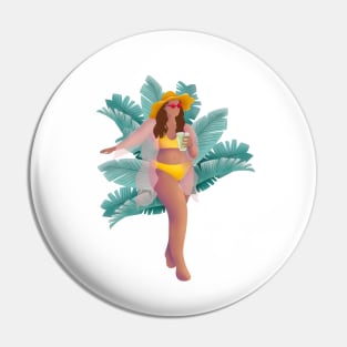 Girl enjoying summer, Beach days Pin