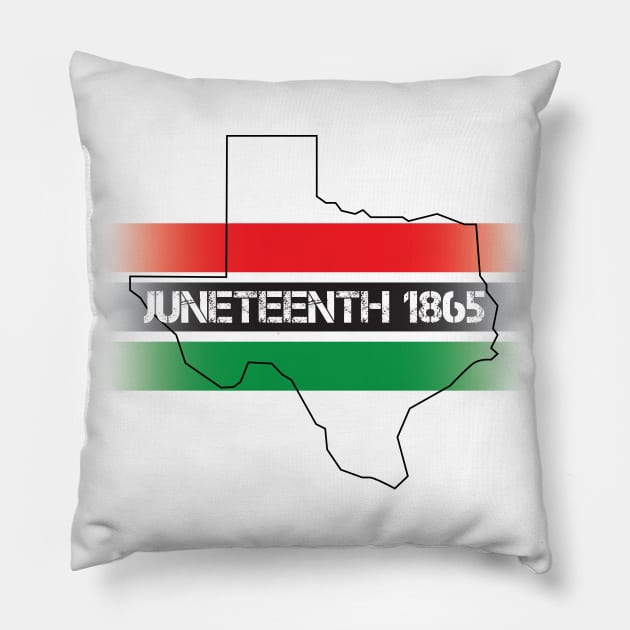 Juneteenth 1865 Pillow by MaximationGraphix2020