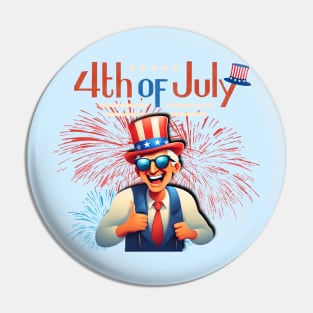 4th of July Pin