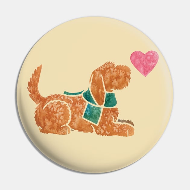 Basset Fauve de Bretagne Pin by animalartbyjess