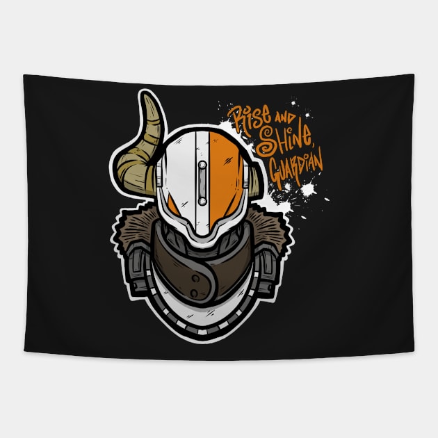 Rise & Shine, Guardian! Tapestry by famousafterdeath