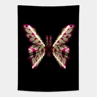 Fantasy Butterfly  with Golden Glow Wings Tapestry