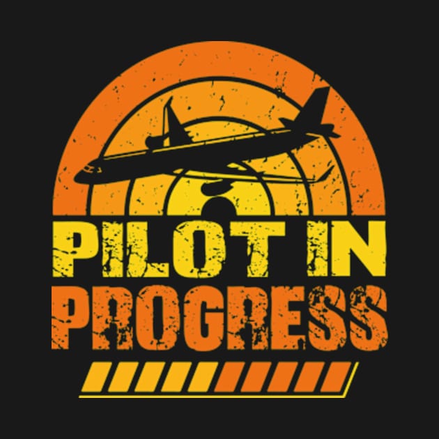 Funny Pilot In Progress Please Wait Airplane Pilot by David Brown