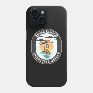 Books closed adventures unfold Phone Case