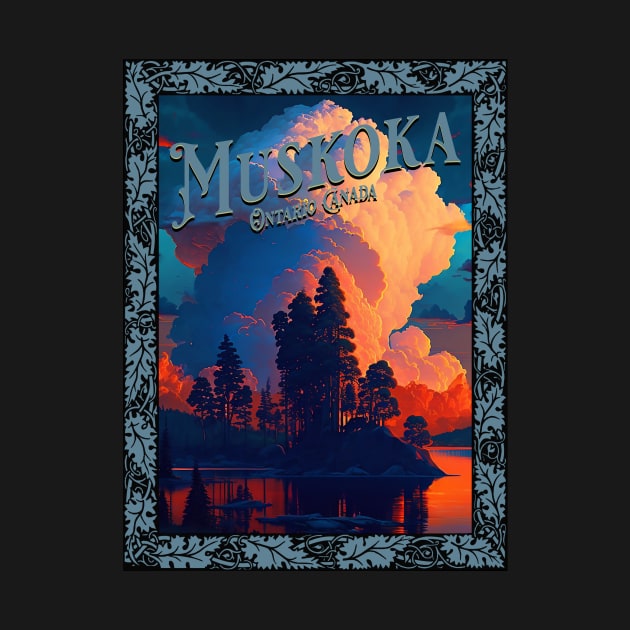 Vintage Muskoka Poster by DavidLoblaw