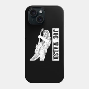 joe walsh // white retro Phone Case