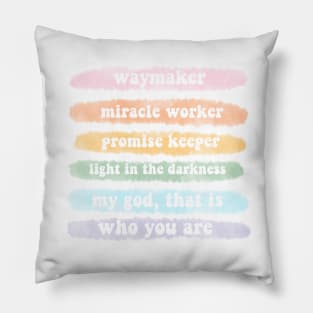 waymaker lyrics Pillow