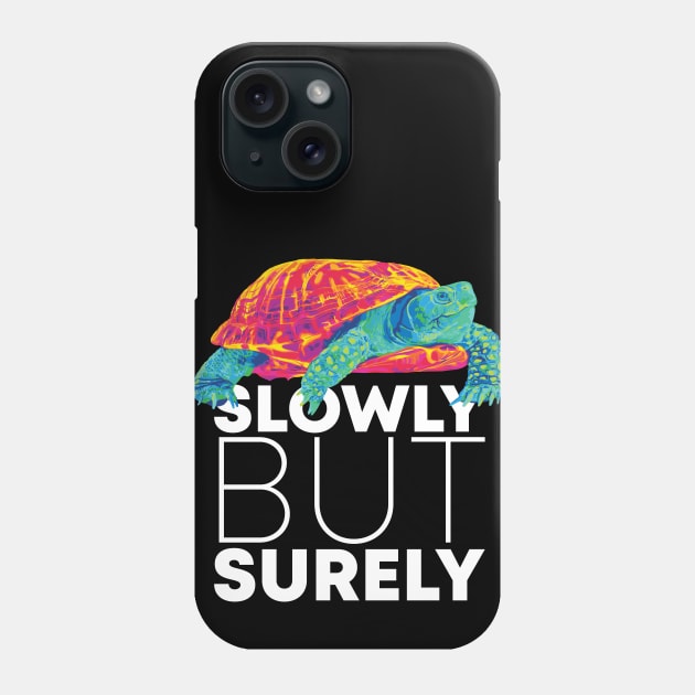 Slowly but Surely Turtle Phone Case by polliadesign