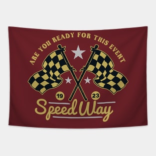 Speed Way 1923 Tapestry