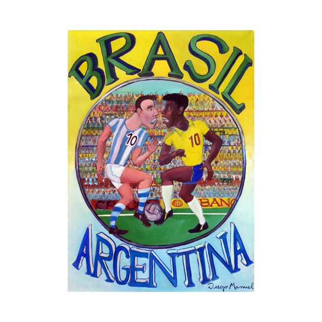 Brasil – Argentina , Clásicos del fútbol Mundial (IV) by diegomanuel