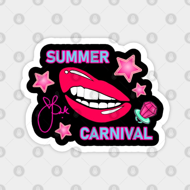 Summer carnival Magnet by Creative Madness