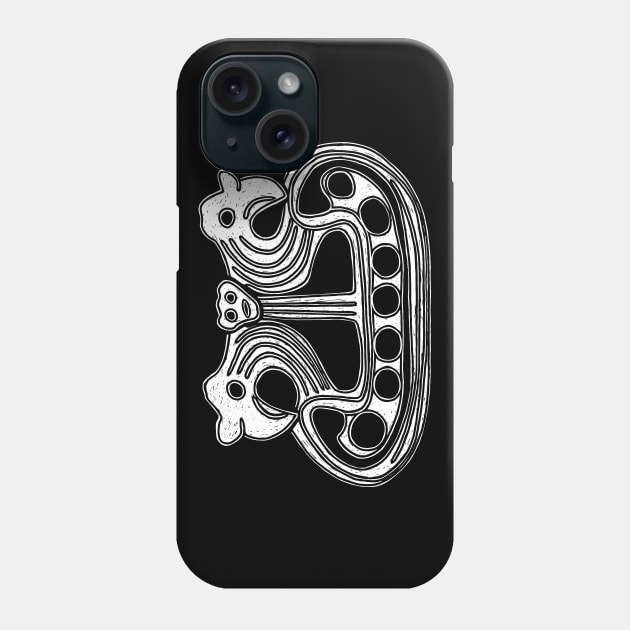 Viking Ship with Raven Heads Phone Case by LaForma