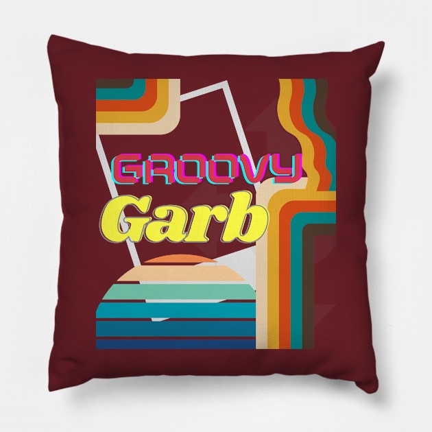 Groovy Garb Pillow by TKM Studios