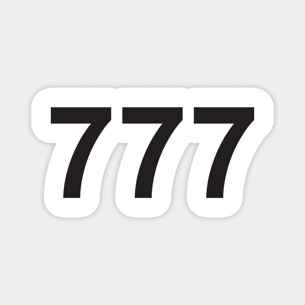 Angel number 777 Magnet by lawofattraction1111