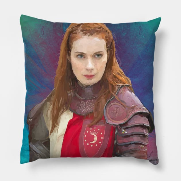 Charlie Queen of Moondoor Pillow by marv42