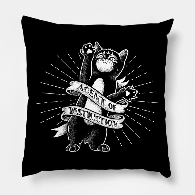 Agent of Destruction Pillow by ACraigL