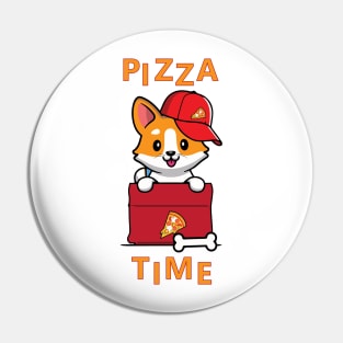 Dog Pizza Delivery Design Pin