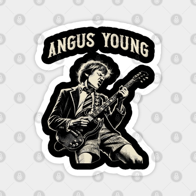 Angus Young Magnet by Yopi
