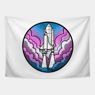 Transgender Pride Rocket Tapestry