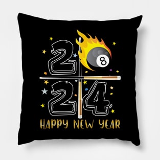 8 Ball Player New Year 2024 Gift Pillow