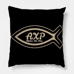 Ichthys fish Alpha Chi Rho Christianity Pillow