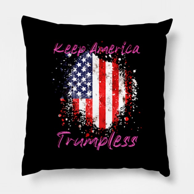 Keep America Trumpless ny -Trump Pillow by lam-san-dan