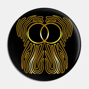 The gold twins Pin