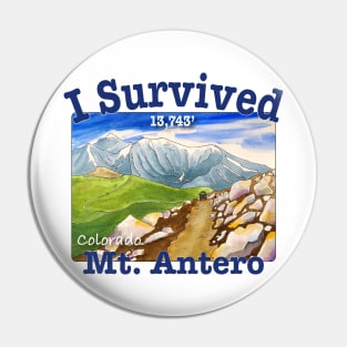 I Survived Mt. Antero, Colorado Pin