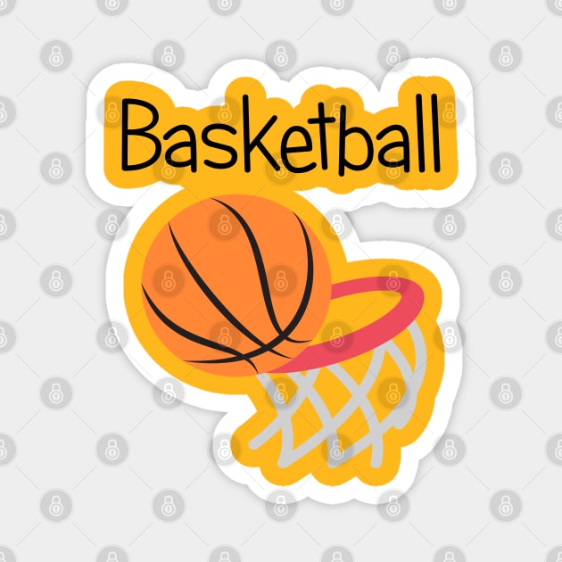 Basketball Magnet by EclecticWarrior101