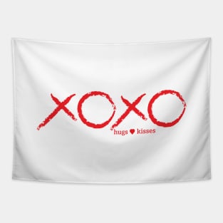 XOXO: Hugs and Kisses in Red Tapestry