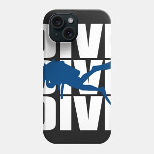 shark diving Phone Case