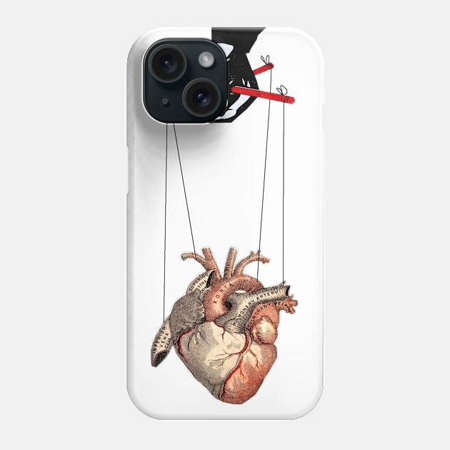 Heart manipulation Phone Case by Loui Jover 