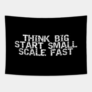 Think Big Start Small Scale Fast Tapestry