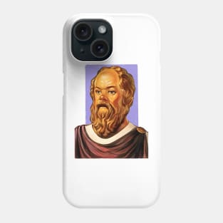 Greek Philosopher Socrates illustration Phone Case