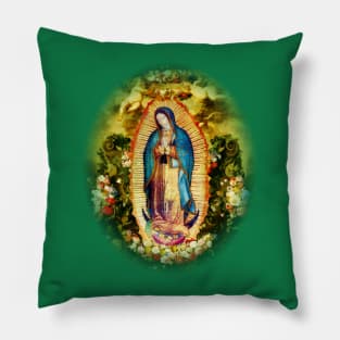 Our Lady of Guadalupe Mexican Virgin Mary Mexico Aztec Tilma 20-105 Pillow