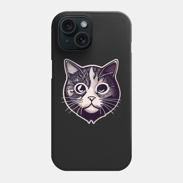 cat halloween sticker styles Galaxy Phone Case by ComicsFactory