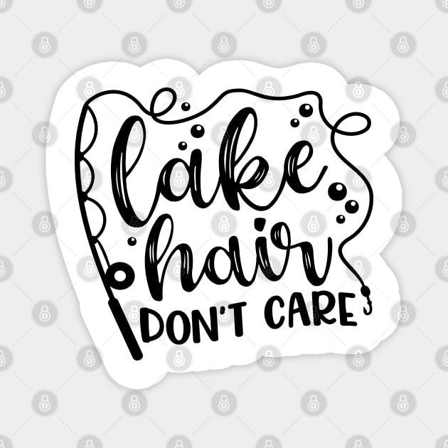 Lake Hair Don't Care Magnet by GlimmerDesigns