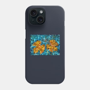 Autumn leaves in water Phone Case