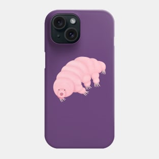 Cute pink tardigrade water bear cartoon Phone Case