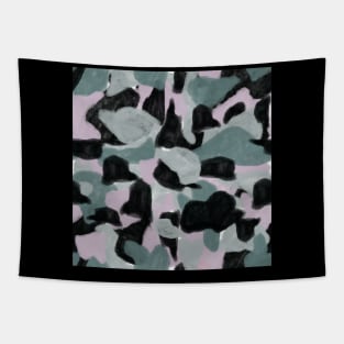 Camouflage pattern pastel color Tapestry