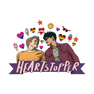 Heartstopper: Nick and Cahrlie: Beach Theme T-Shirt