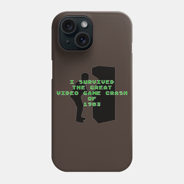 I Survived the Great Video Game Crash of 1983 Phone Case by arcadeheroes