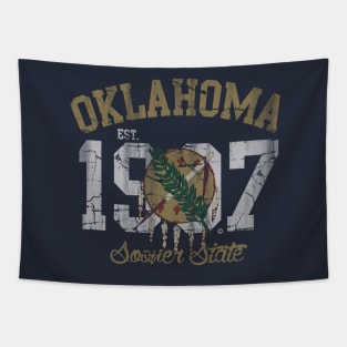 Vintage Oklahoma Sooner State Tapestry