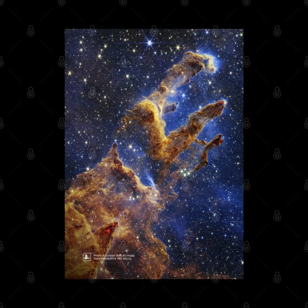 JWST Pillars of Creation, 2022 (James Webb/JWST) by Synthwave1950